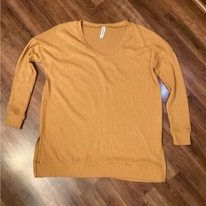 ZENANA OUTFITTERS THERMAL WAFFLE TUNIC TOP